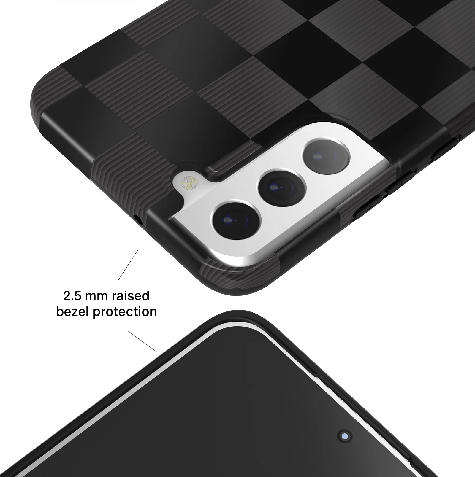 Noir Vibe Checkered Samsung Case - Image 47