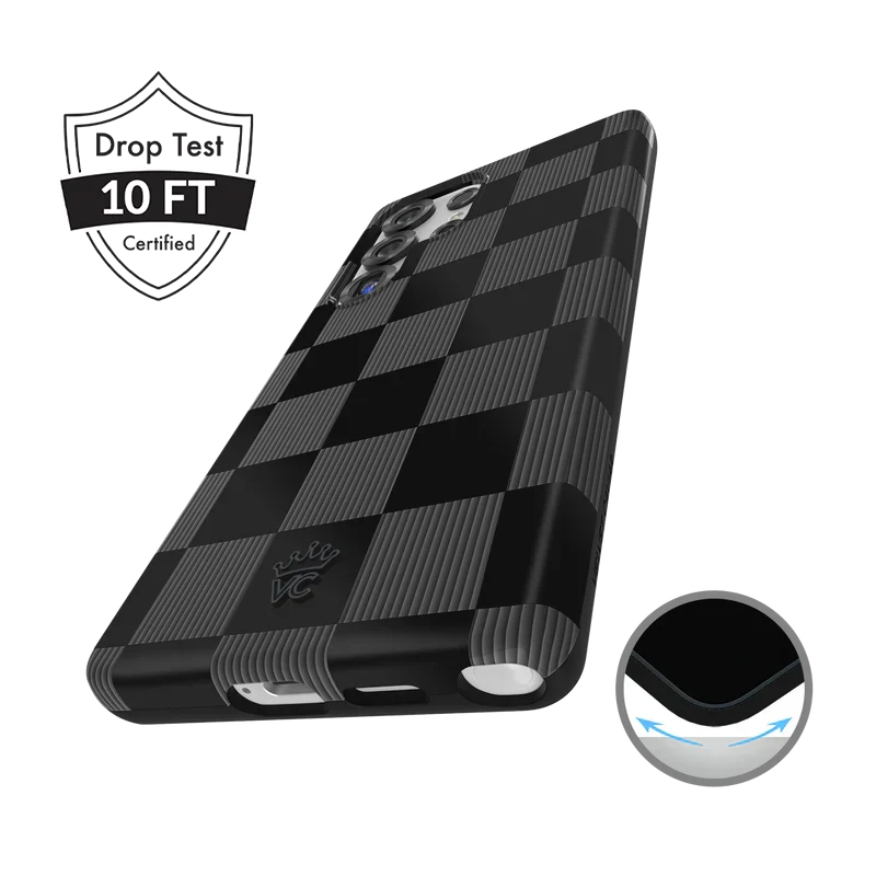 Noir Vibe Checkered Samsung Case - Image 53