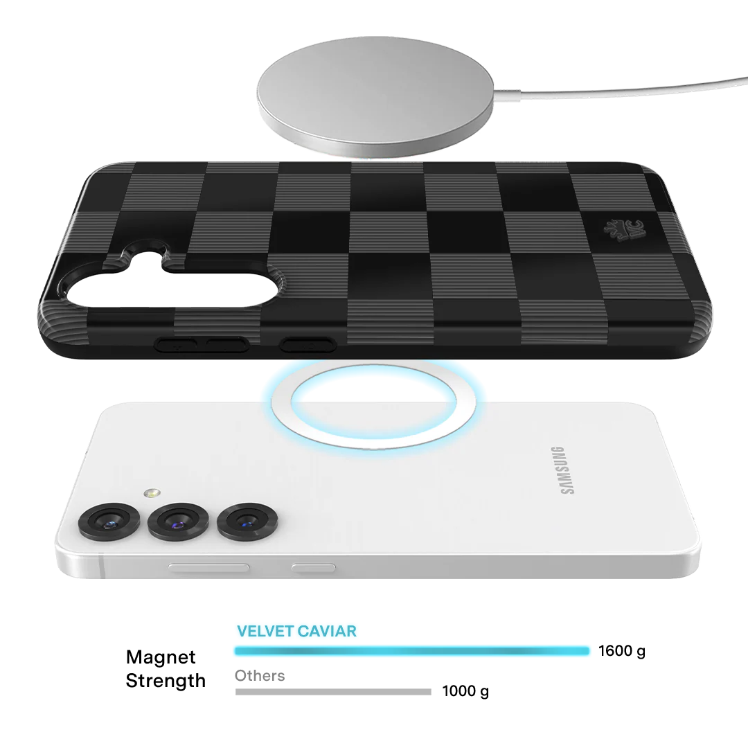 Noir Vibe Checkered Samsung Case - Image 66