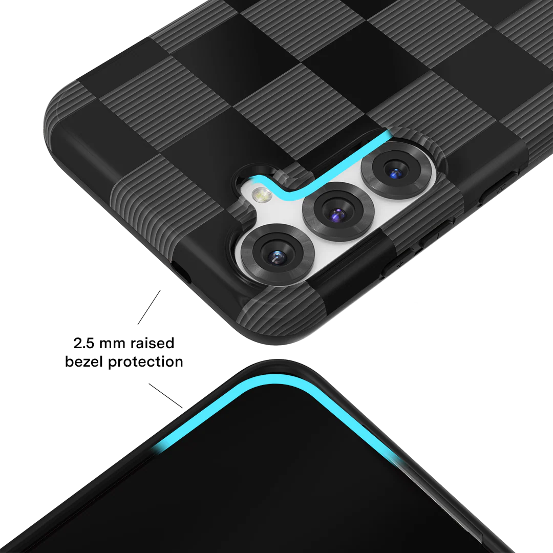 Noir Vibe Checkered Samsung Case - Image 69