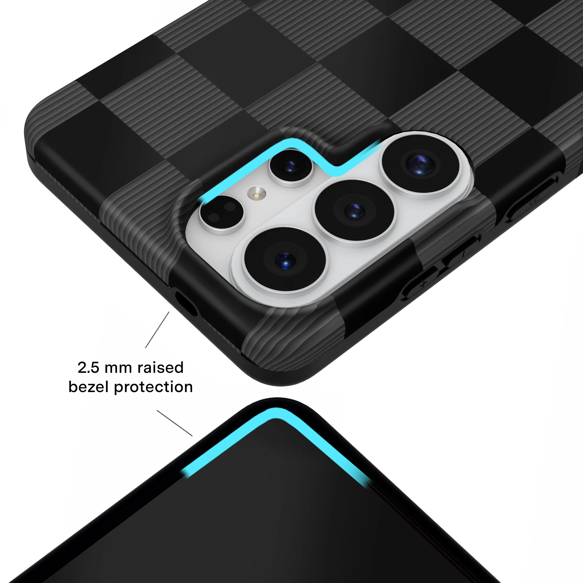Noir Vibe Checkered Samsung Case - Image 83