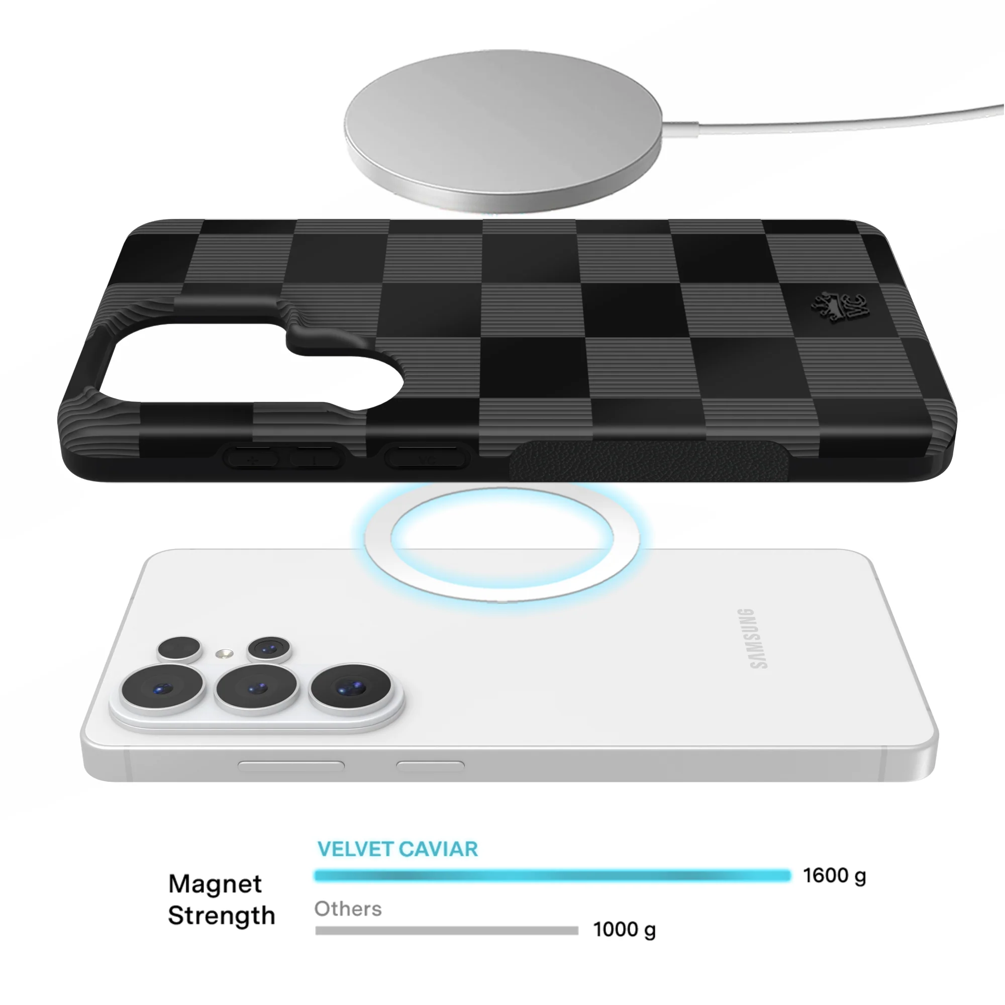 Noir Vibe Checkered Samsung Case - Image 84