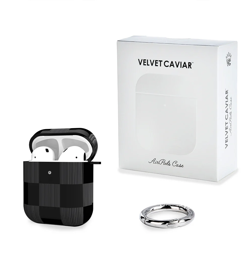 Noir Vibe Checkered AirPod Case - Image 5