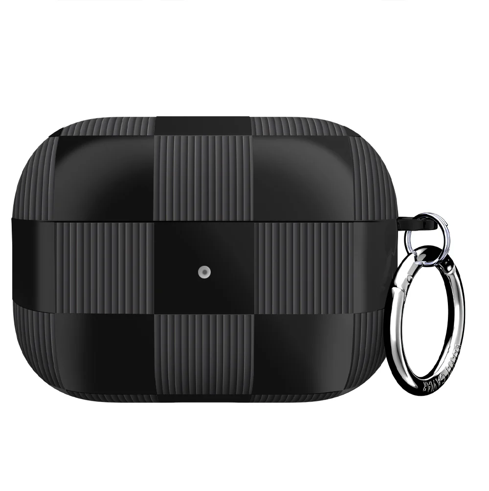 Noir Vibe Checkered AirPod Case - Image 6