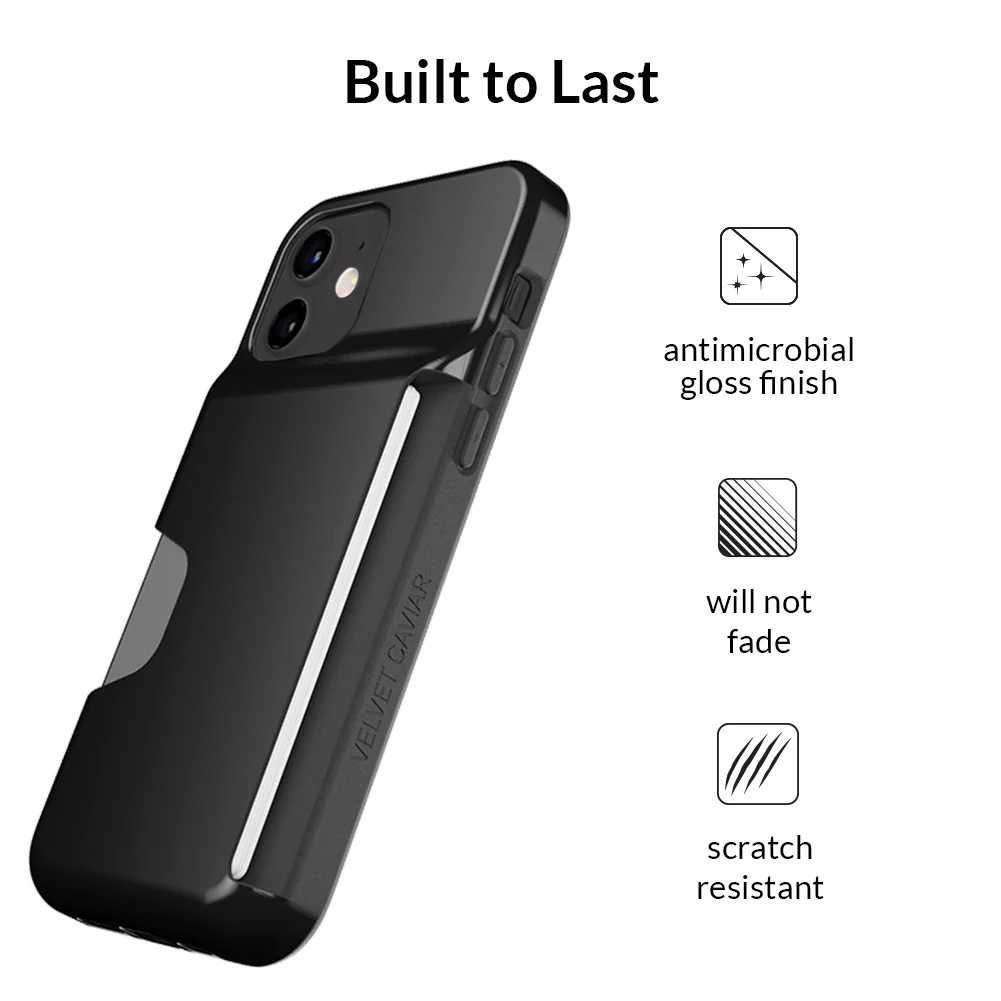 Black iPhone Wallet Case - Image 80