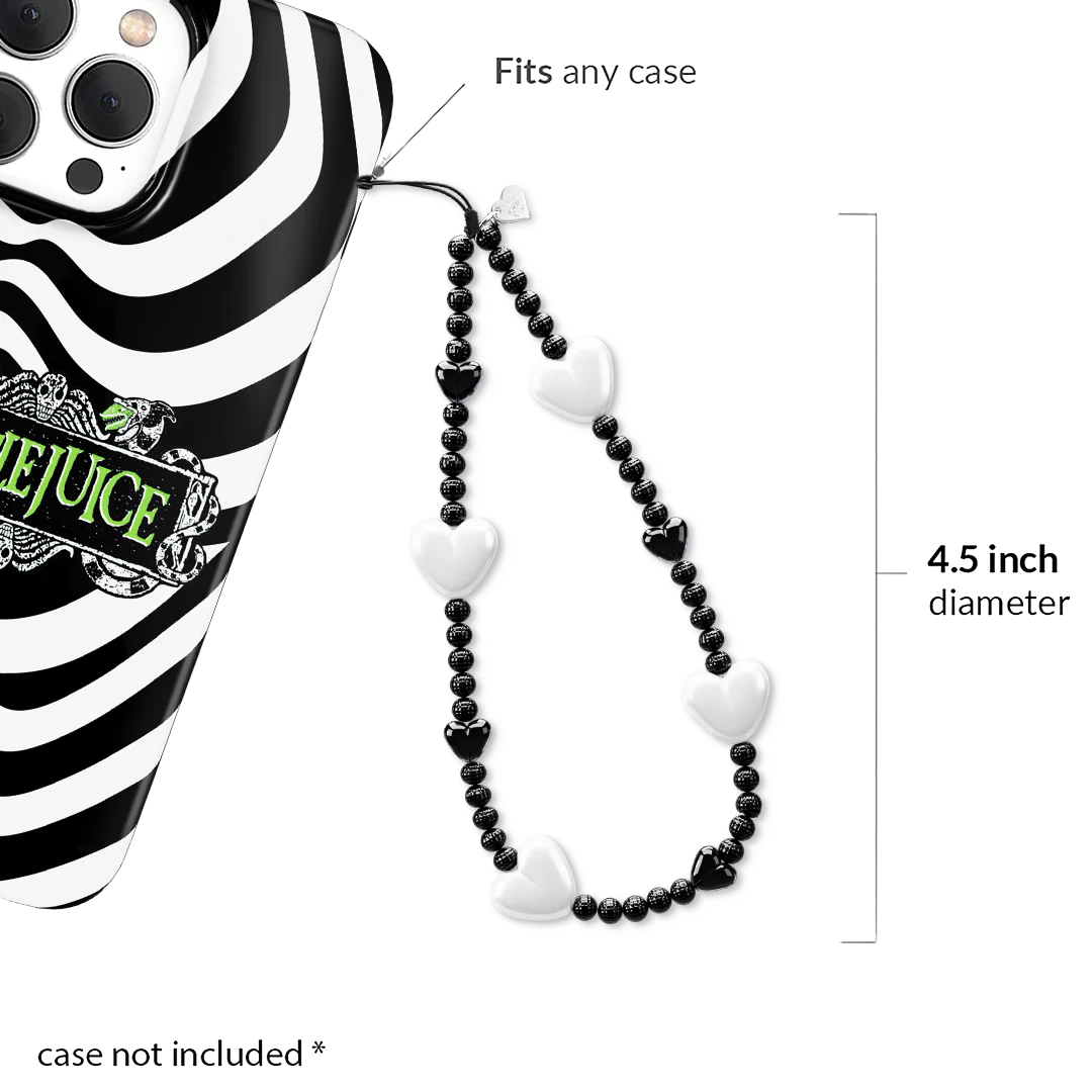 Black & White Heart Charm - Image 2