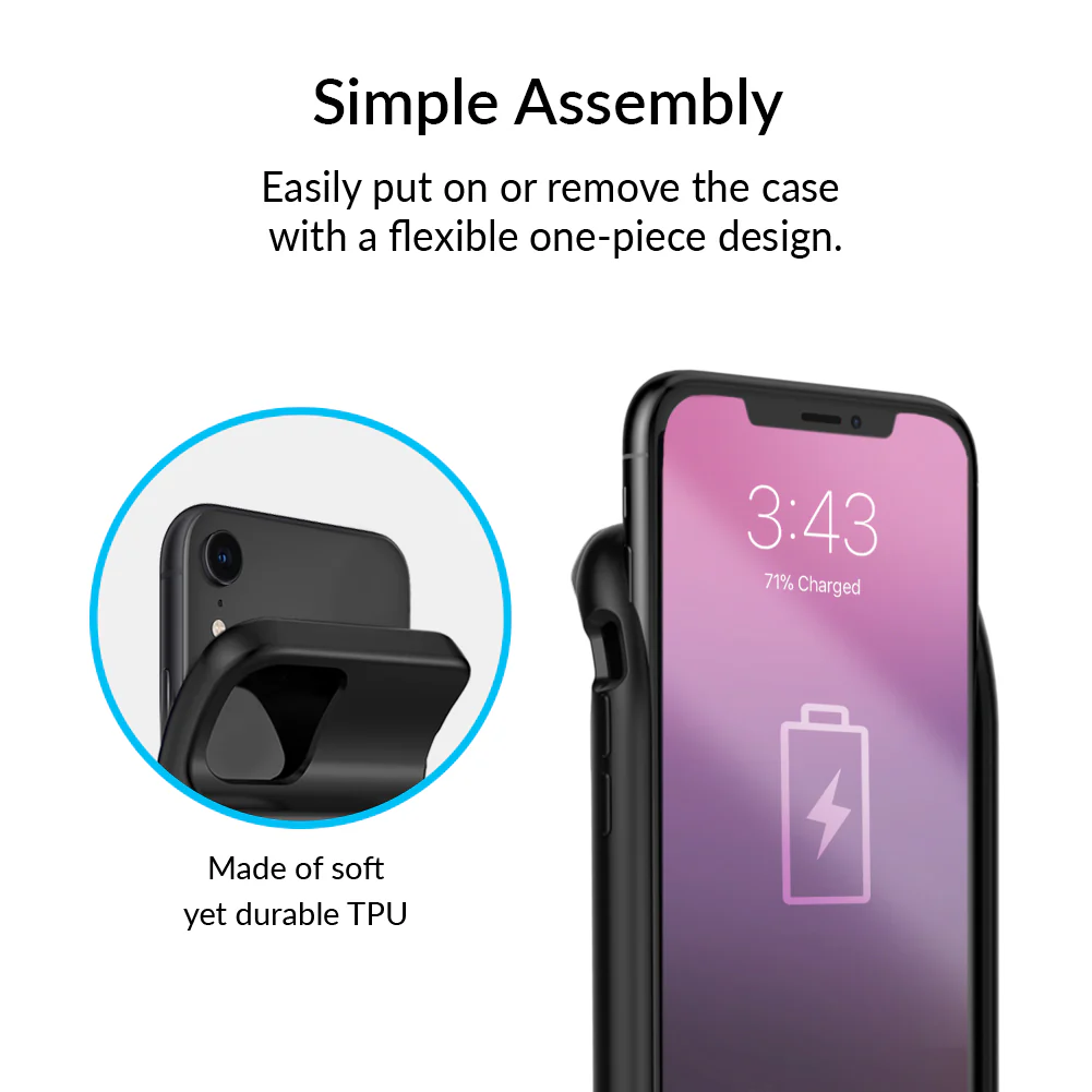 Black Wildflower iPhone Charging Case - Image 6