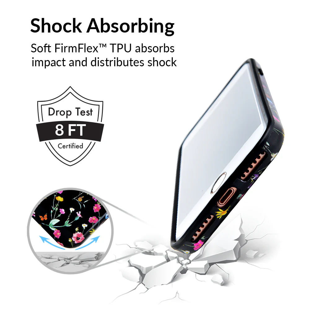 Black Wildflower iPhone Case - Image 10