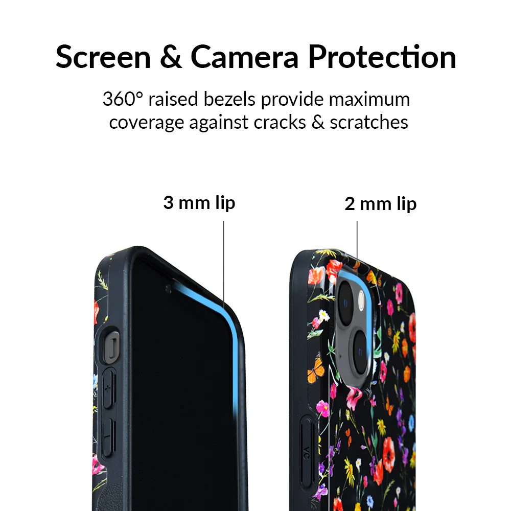 Black Wildflower iPhone Case - Image 106