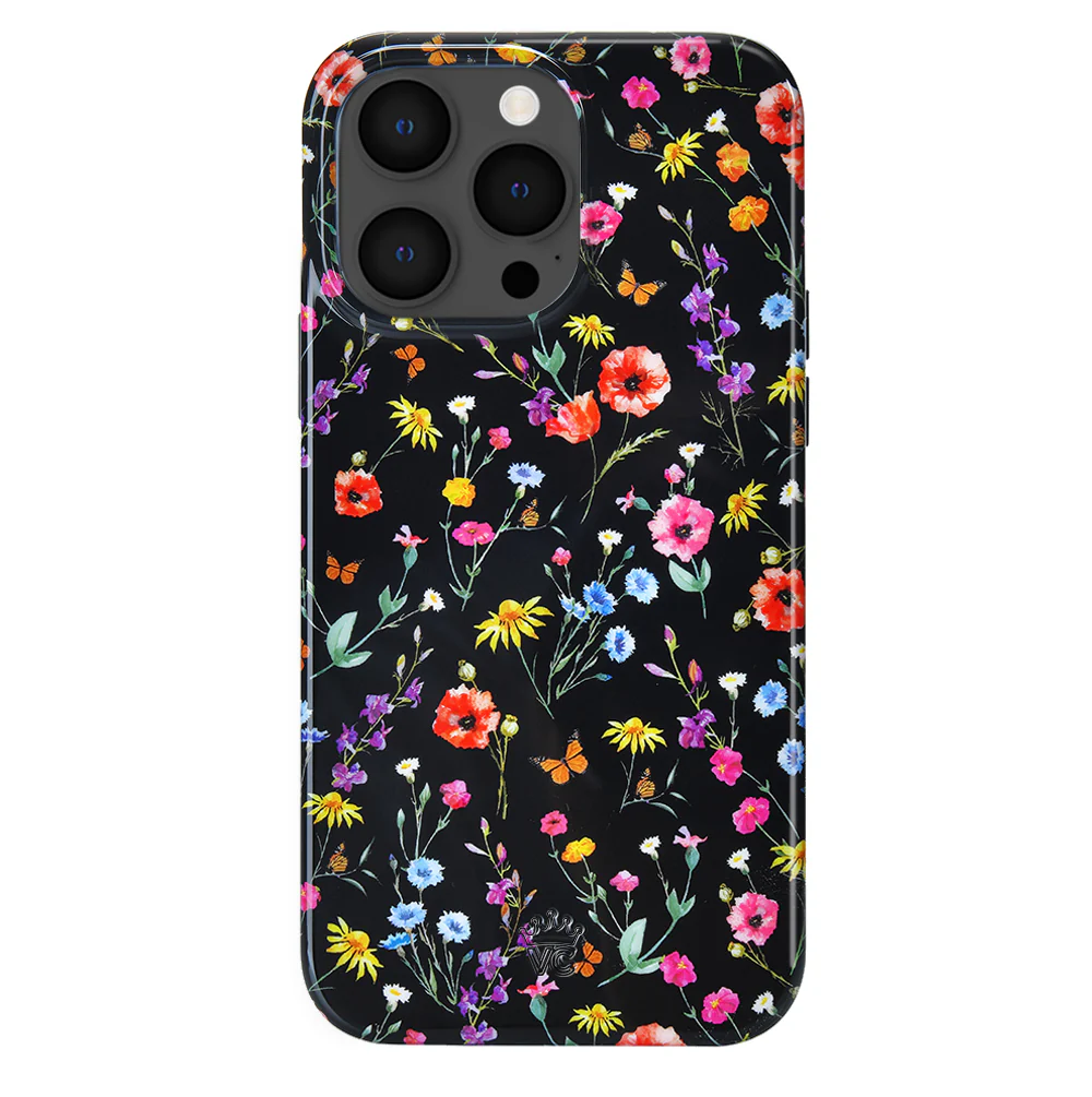 Black Wildflower iPhone Case - Image 116