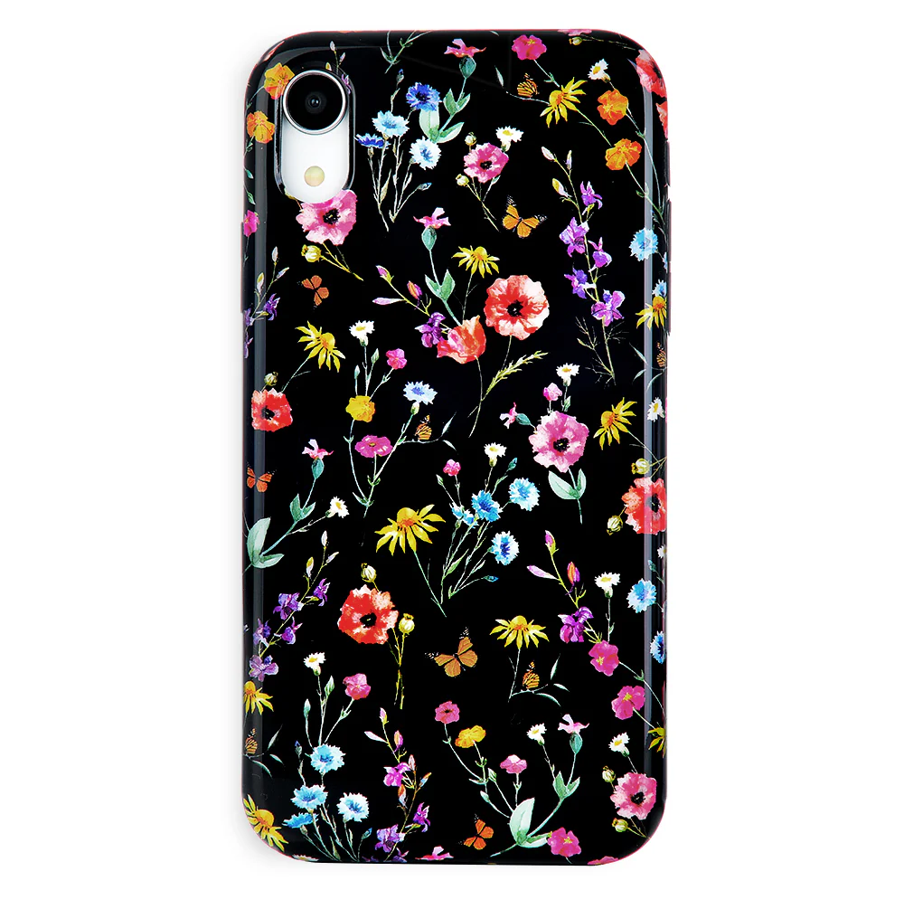 Black Wildflower iPhone Case - Image 25