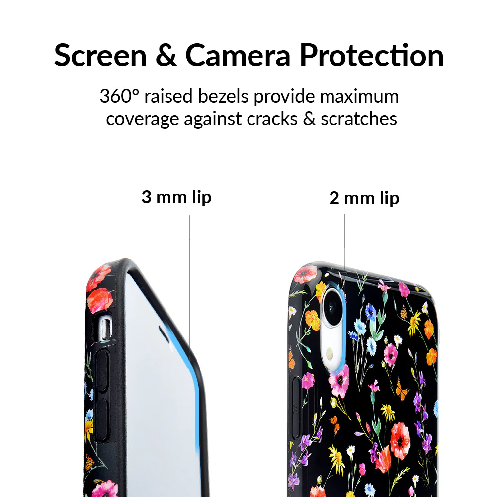 Black Wildflower iPhone Case - Image 27