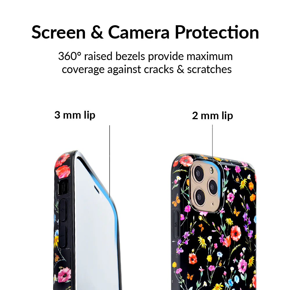 Black Wildflower iPhone Case - Image 39
