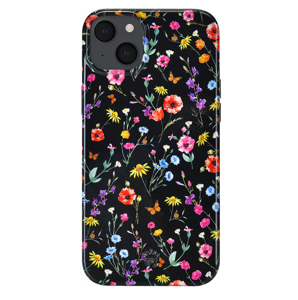 Black Wildflower iPhone Case - Image 98
