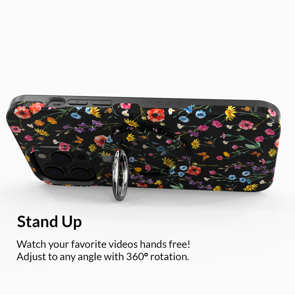 Black Wildflower MagSafe Grip Ring - Image 4
