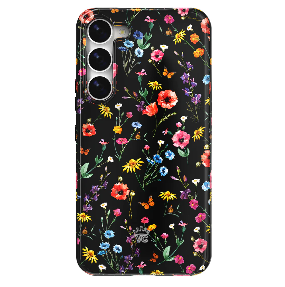 Black Wildflower Samsung Case - Image 101