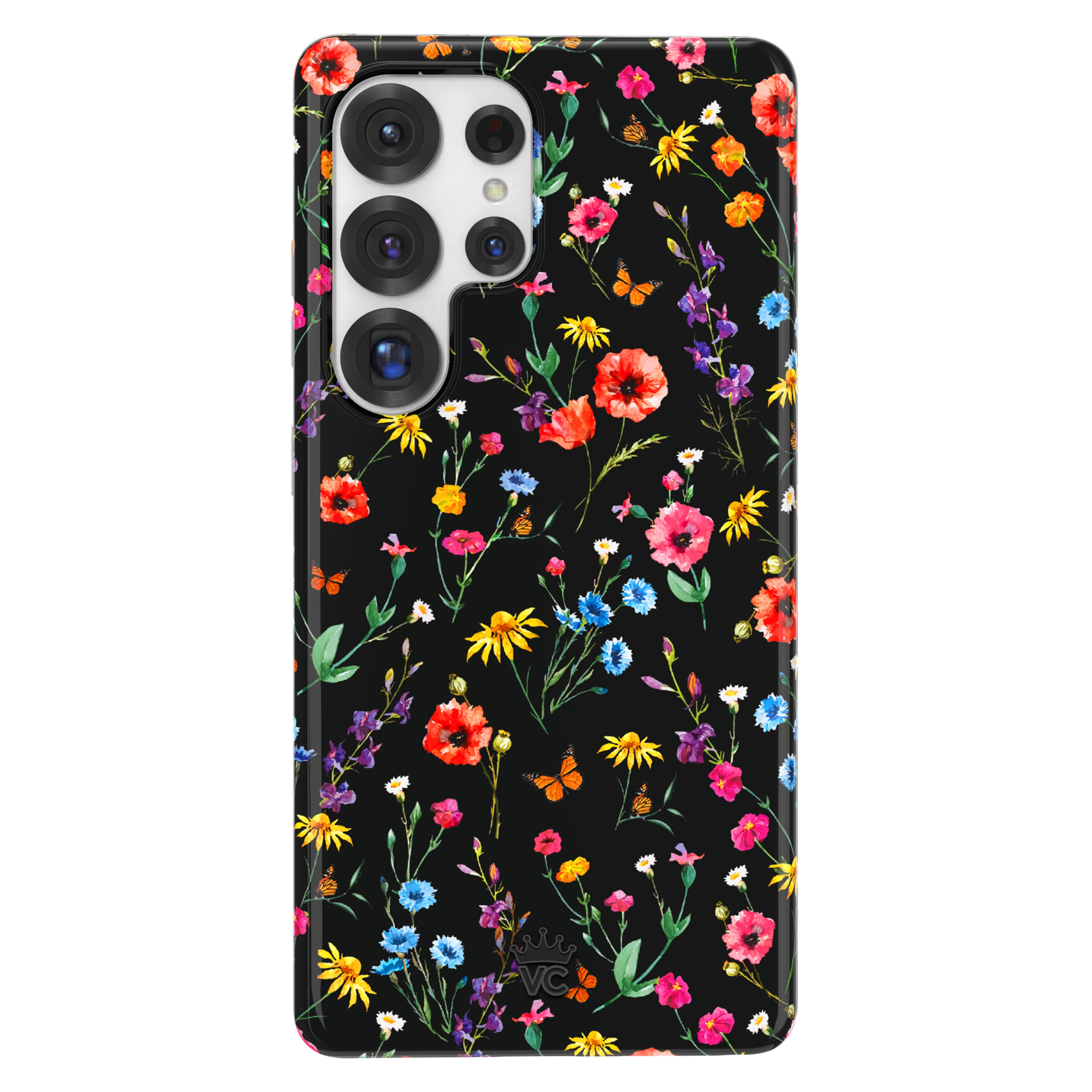 Black Wildflower Samsung Case - Image 119