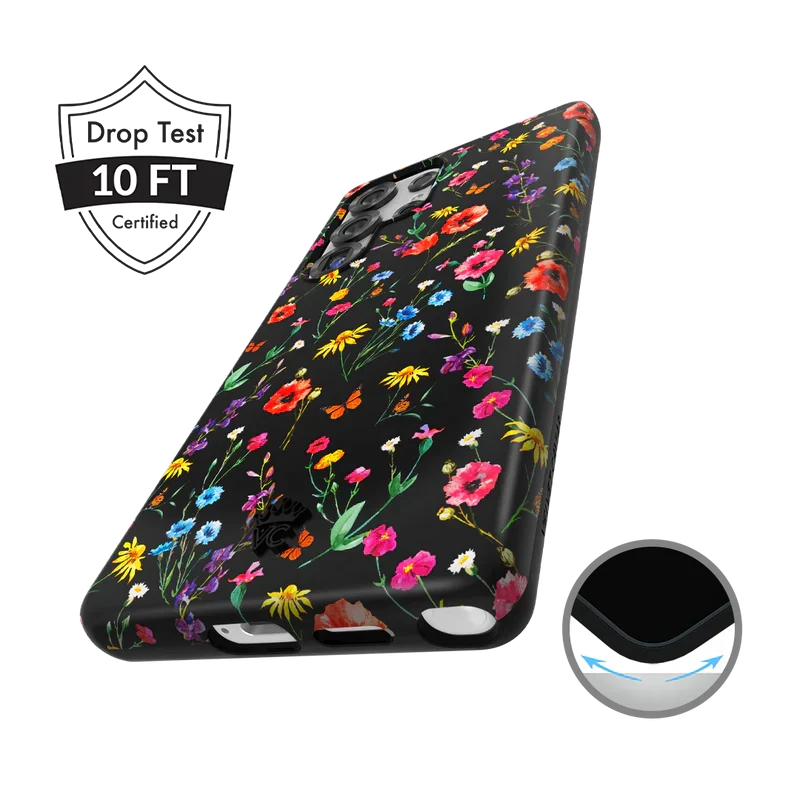 Black Wildflower Samsung Case - Image 123