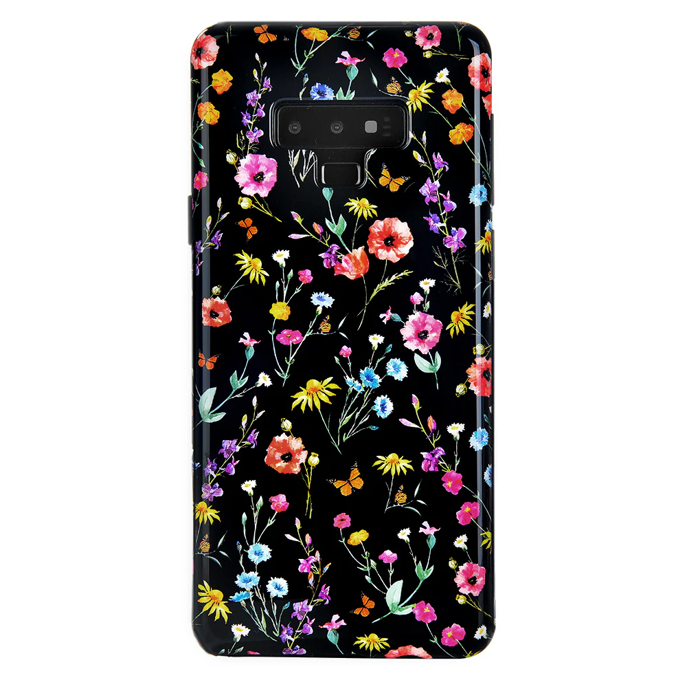 Black Wildflower Samsung Case - Image 13