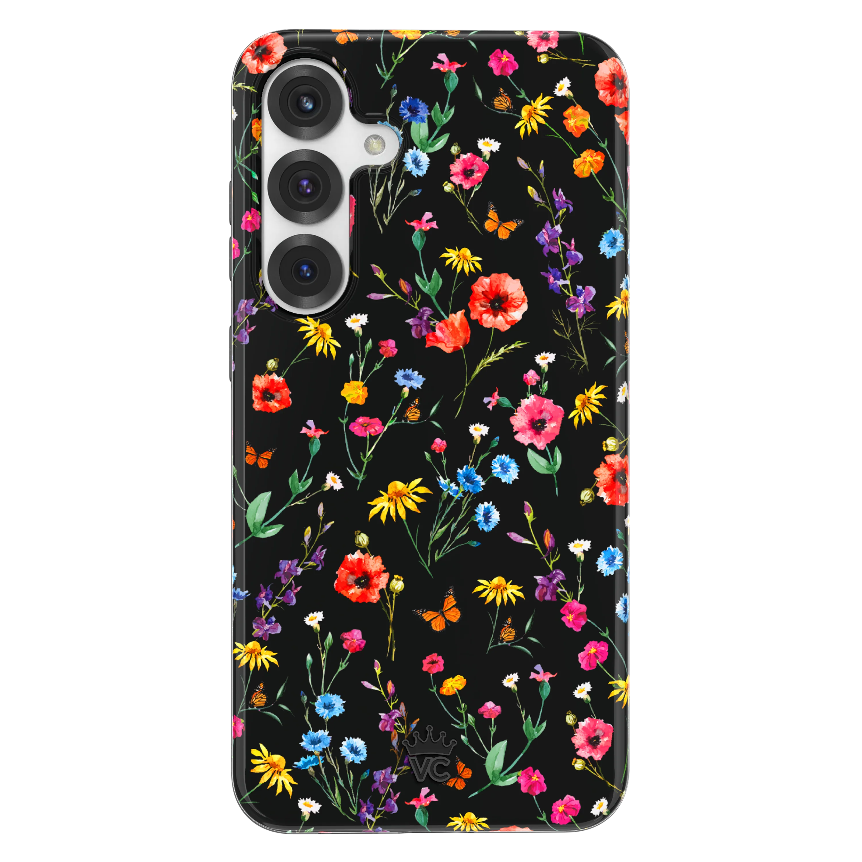 Black Wildflower Samsung Case - Image 131