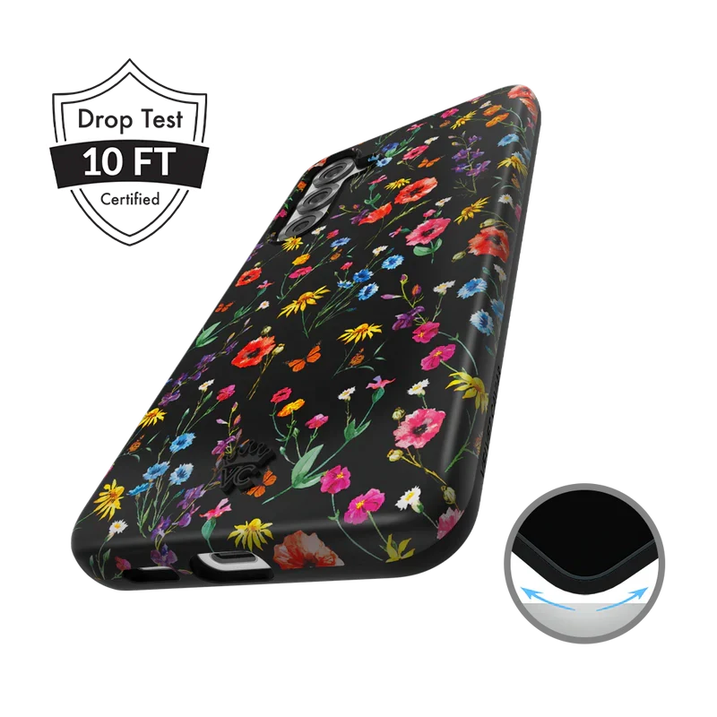 Black Wildflower Samsung Case - Image 135