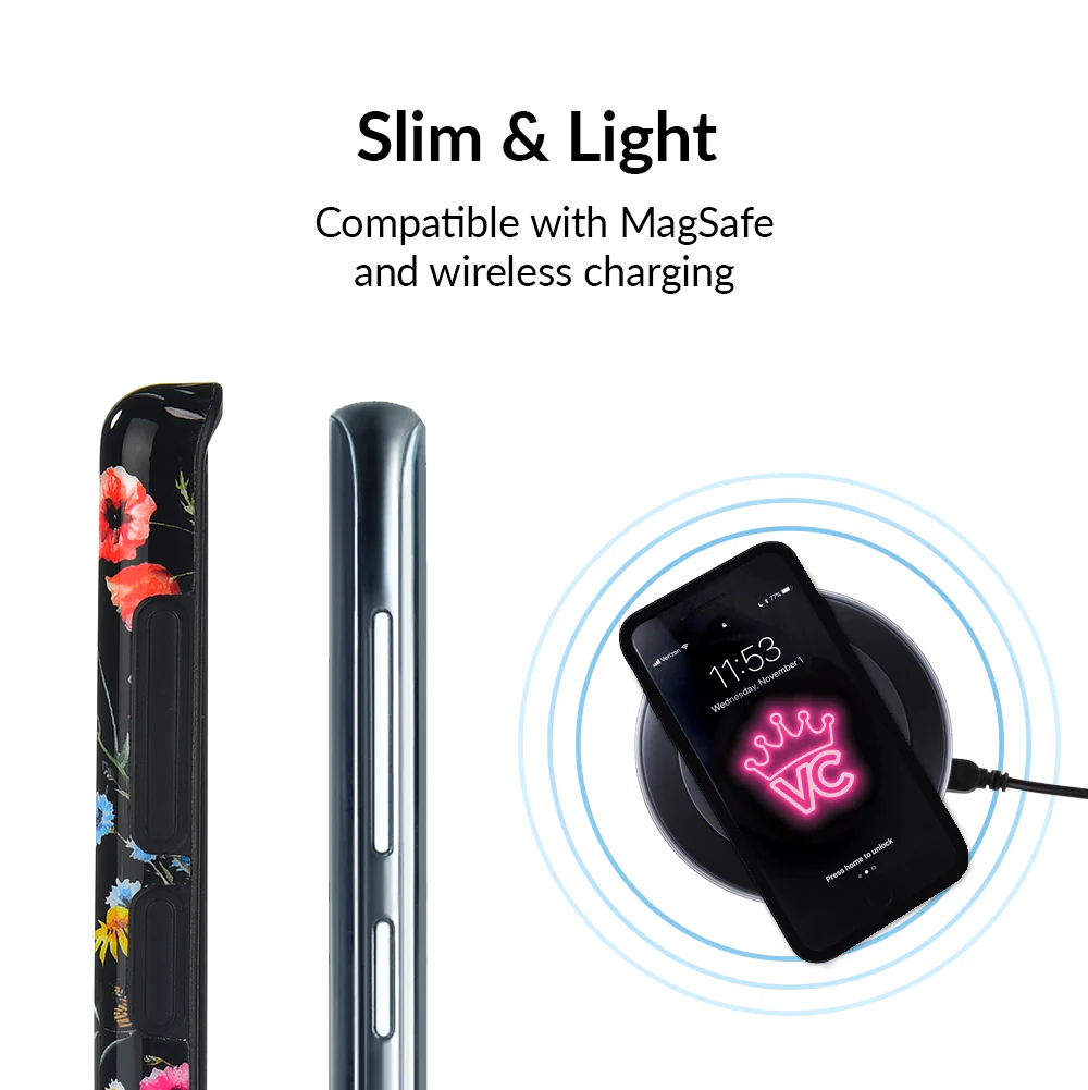 Black Wildflower Samsung Case - Image 18