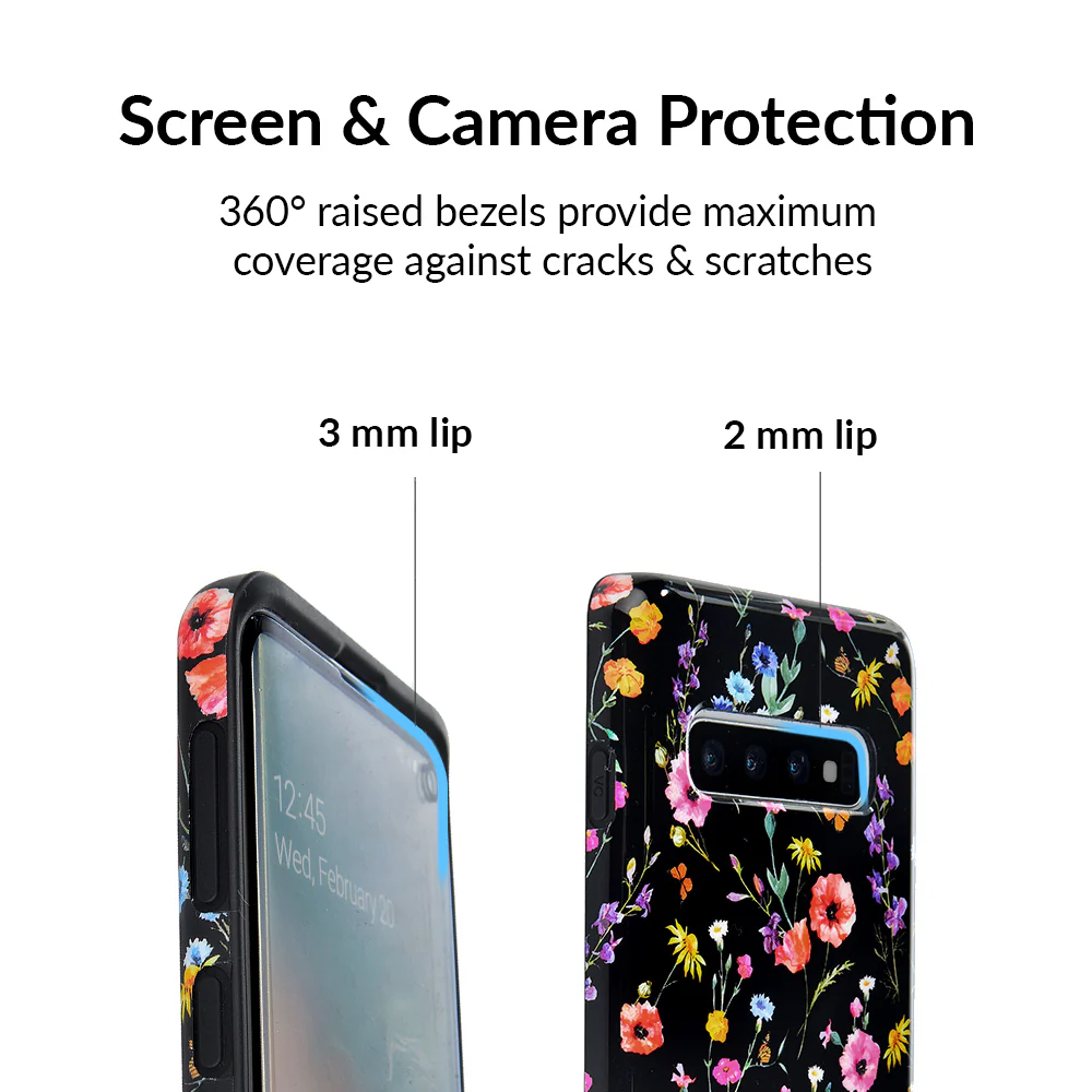 Black Wildflower Samsung Case - Image 21