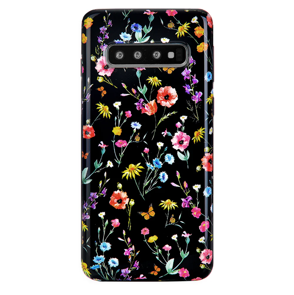 Black Wildflower Samsung Case - Image 25
