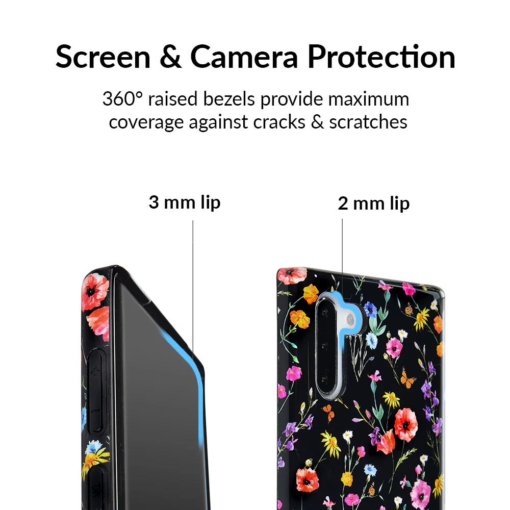 Black Wildflower Samsung Case - Image 39