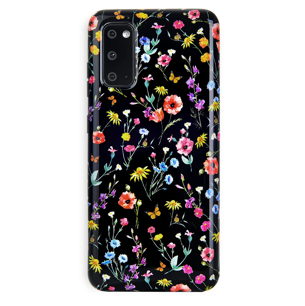 Black Wildflower Samsung Case - Image 49