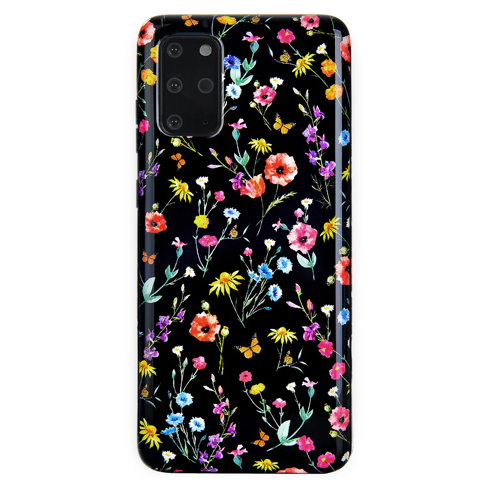 Black Wildflower Samsung Case - Image 55