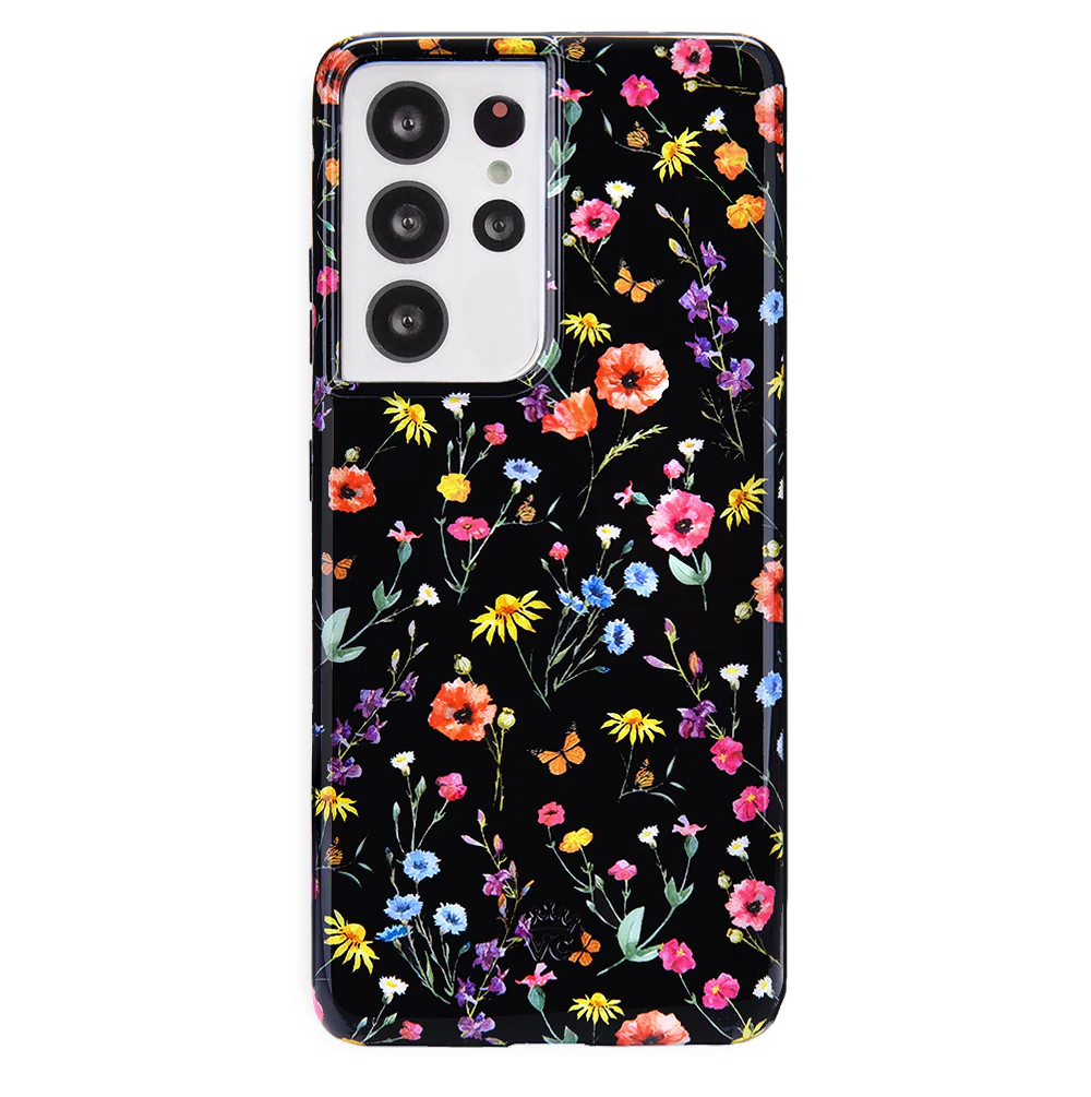 Black Wildflower Samsung Case - Image 79