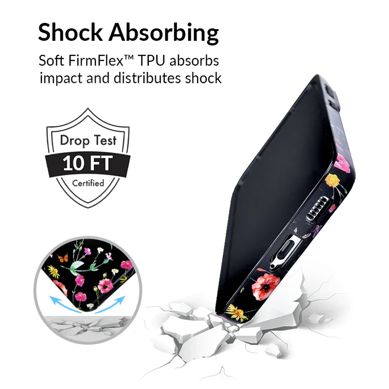 Black Wildflower Samsung Case - Image 83