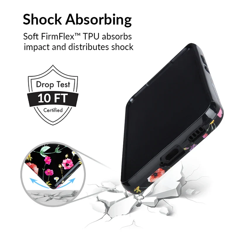 Black Wildflower Samsung Case - Image 88
