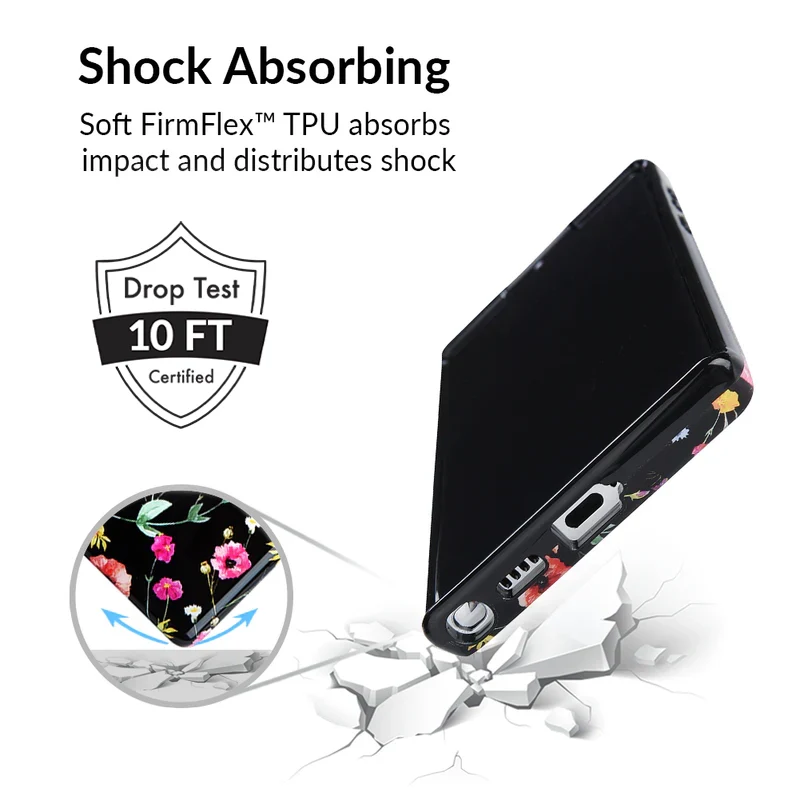 Black Wildflower Samsung Case - Image 98