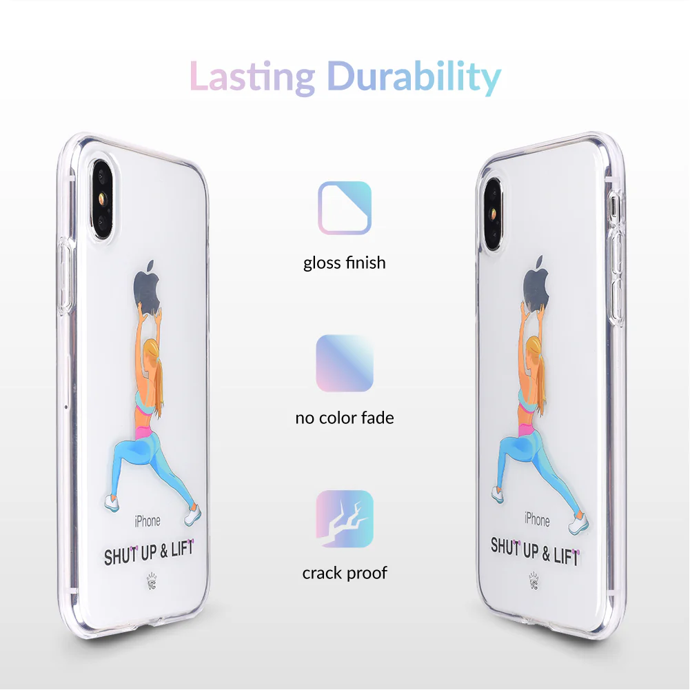 Shut Up & Lift iPhone Case Blonde Hair - Image 11