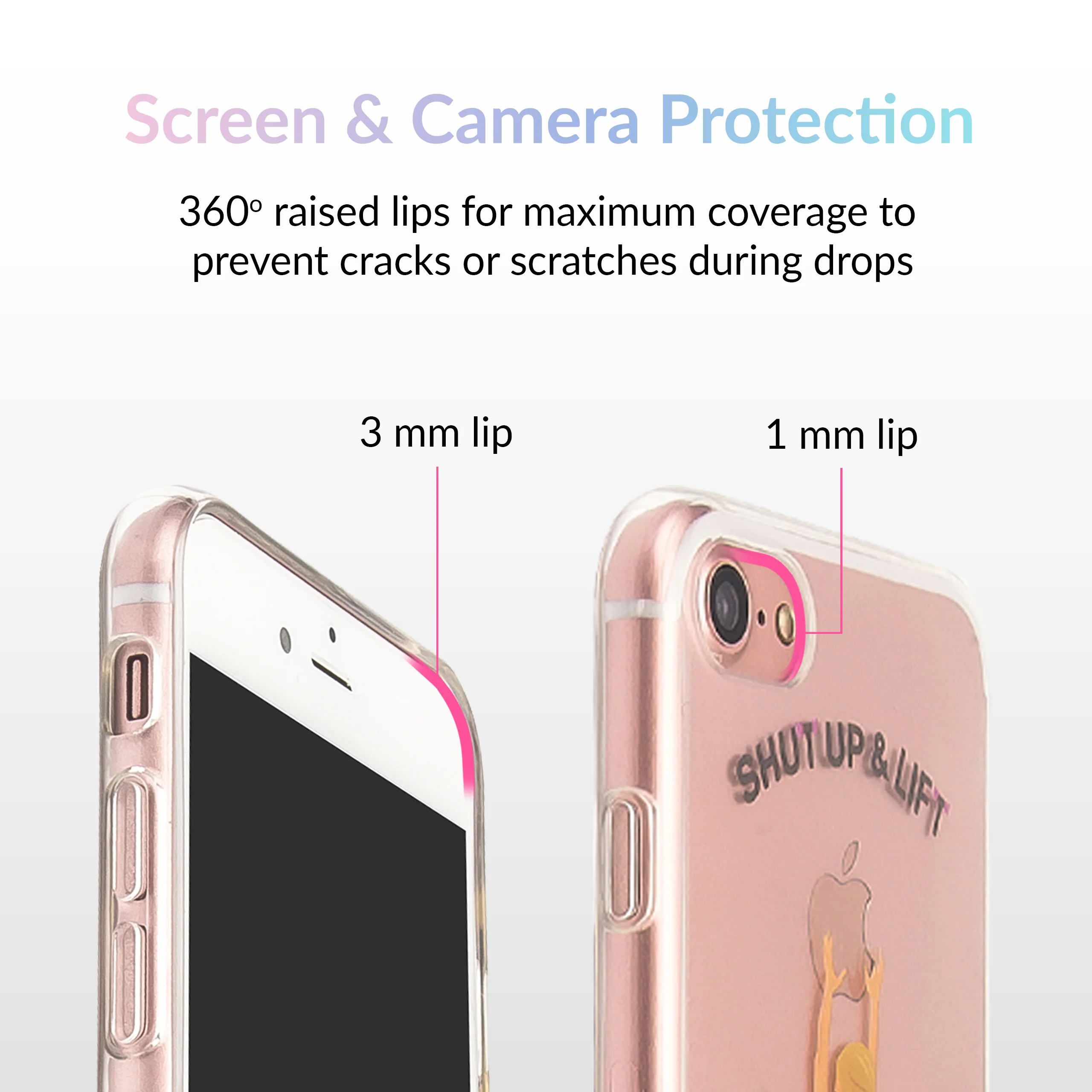 Shut Up & Lift iPhone Case Blonde Hair - Image 3
