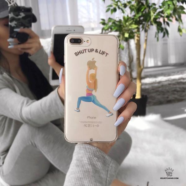 Shut Up & Lift iPhone Case Blonde Hair - Image 30