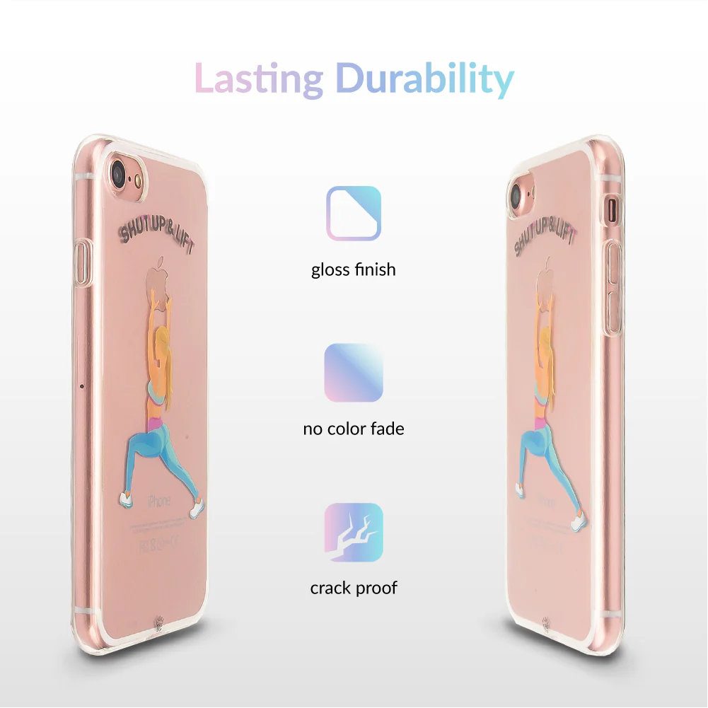 Shut Up & Lift iPhone Case Blonde Hair - Image 5