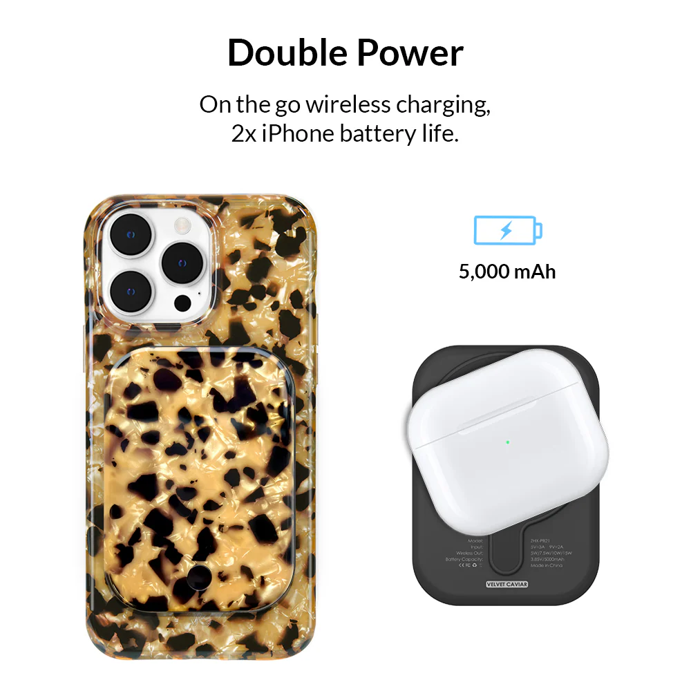 Blonde Tort MagSafe Battery Power Pack - Image 3