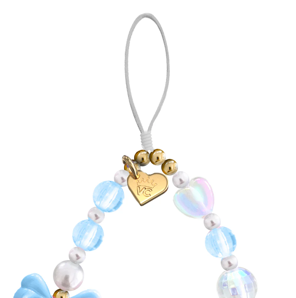 French Blue Bow Phone Charm - Image 4