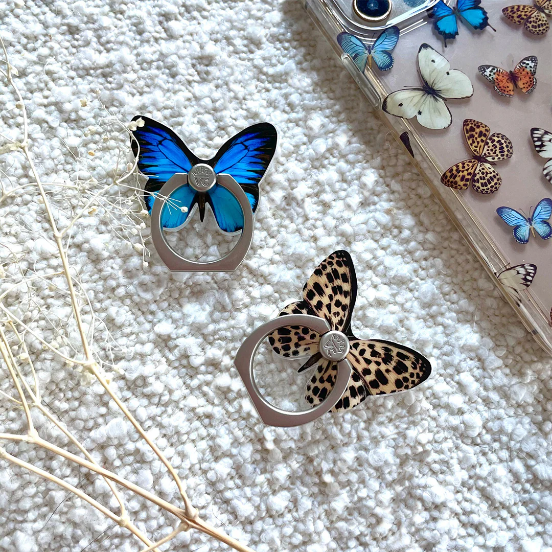 Blue Butterfly Phone Ring - Image 2