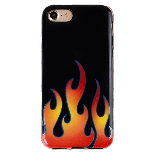 Blue Chrome Flames iPhone Case - Image 22