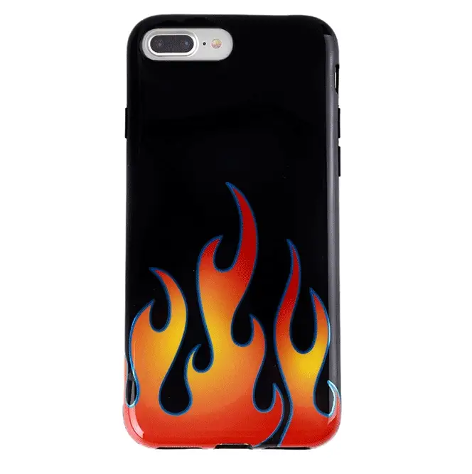 Blue Chrome Flames iPhone Case - Image 29