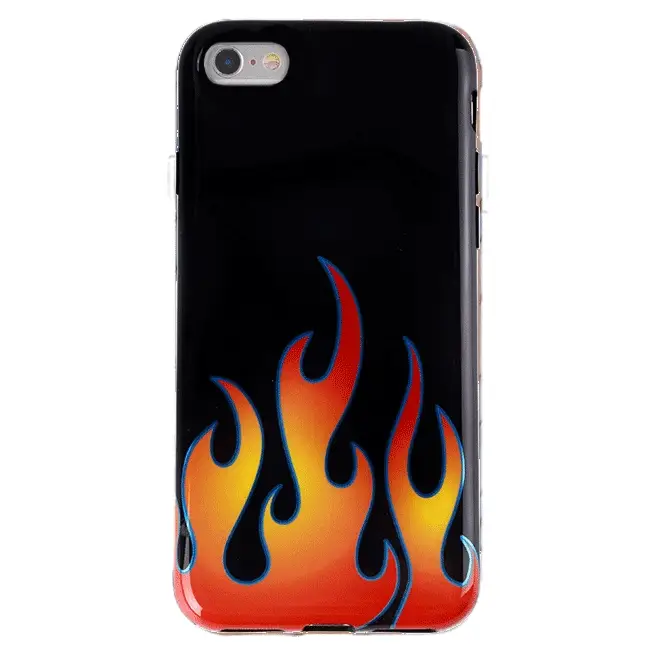 Blue Chrome Flames iPhone Case - Image 42