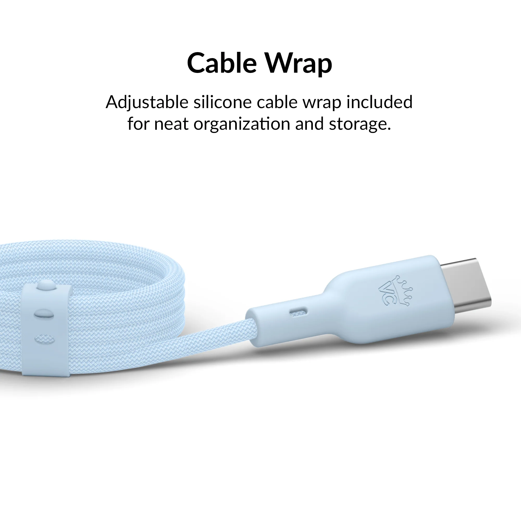 Whisper Blue Fast Charging Cable, 6ft USB-C - Image 5