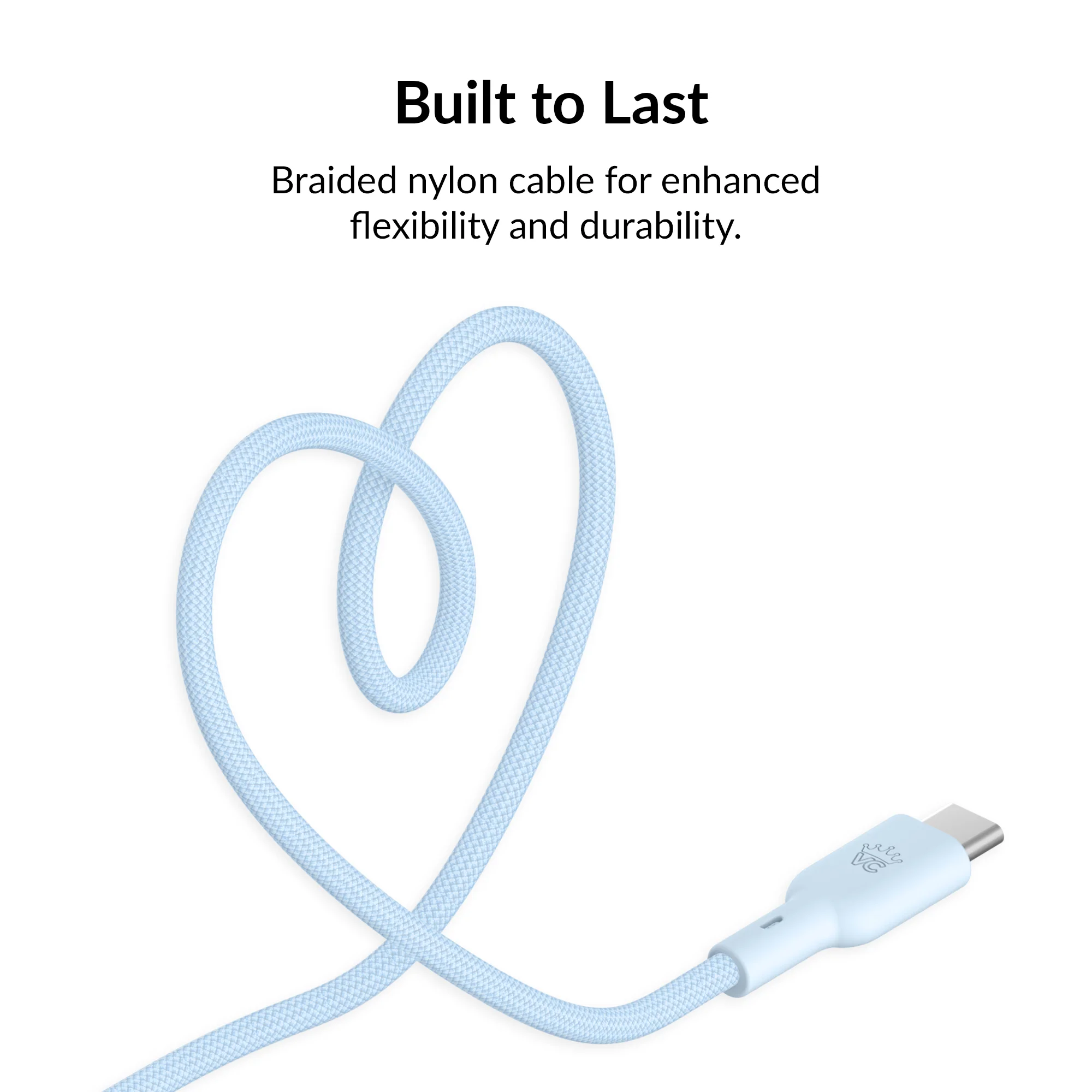 Whisper Blue Fast Charging Cable, 6ft USB-C - Image 6