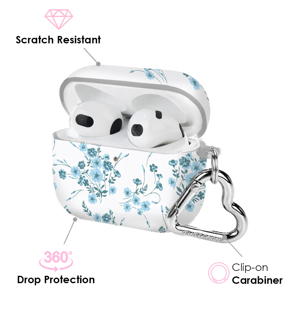 French Blue Floral AirPod Case - Image 13
