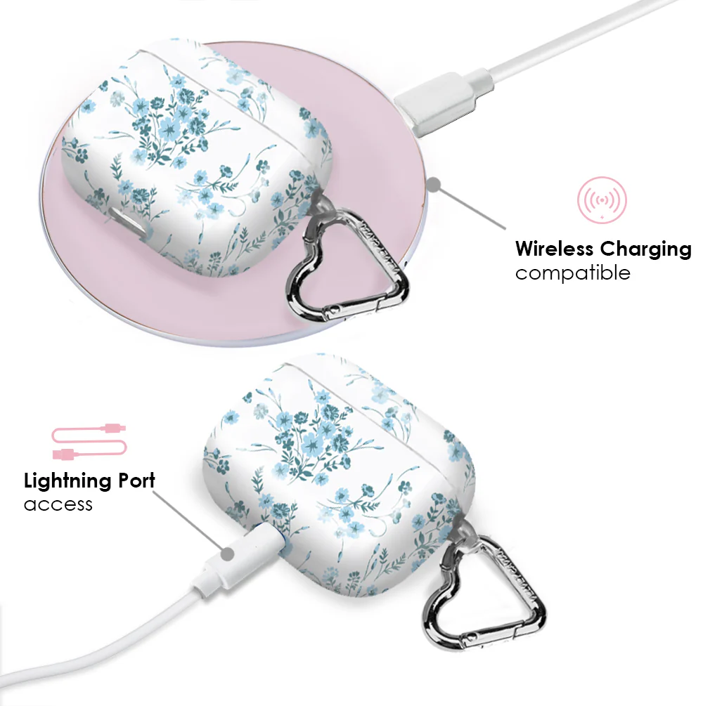 French Blue Floral AirPod Case - Image 14