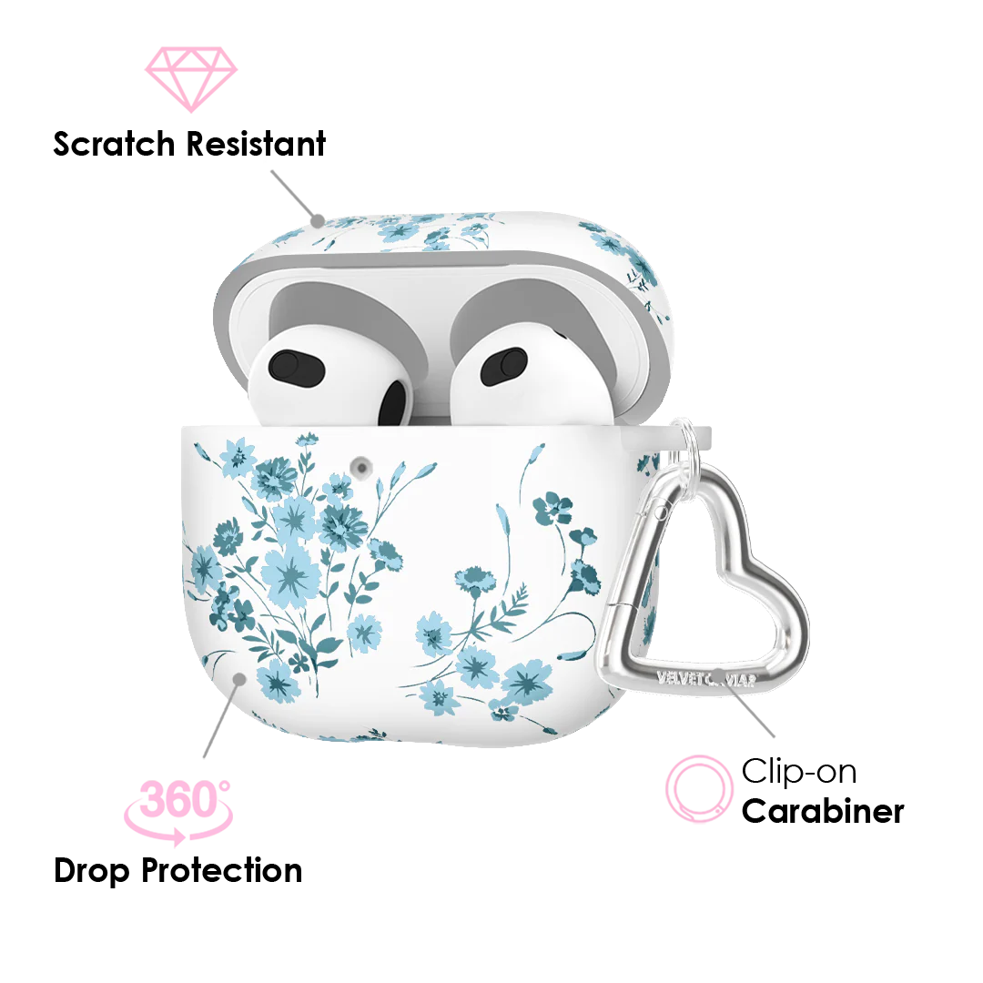 French Blue Floral AirPod Case - Image 18
